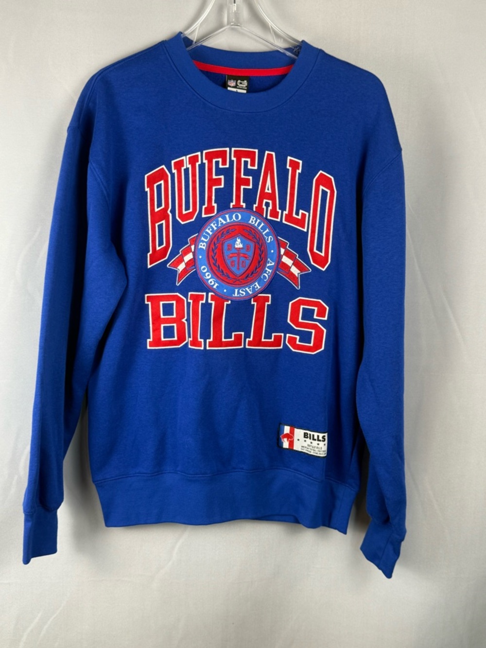 Buffalo Bills NFL Crewneck Sweatshirt Small Blue